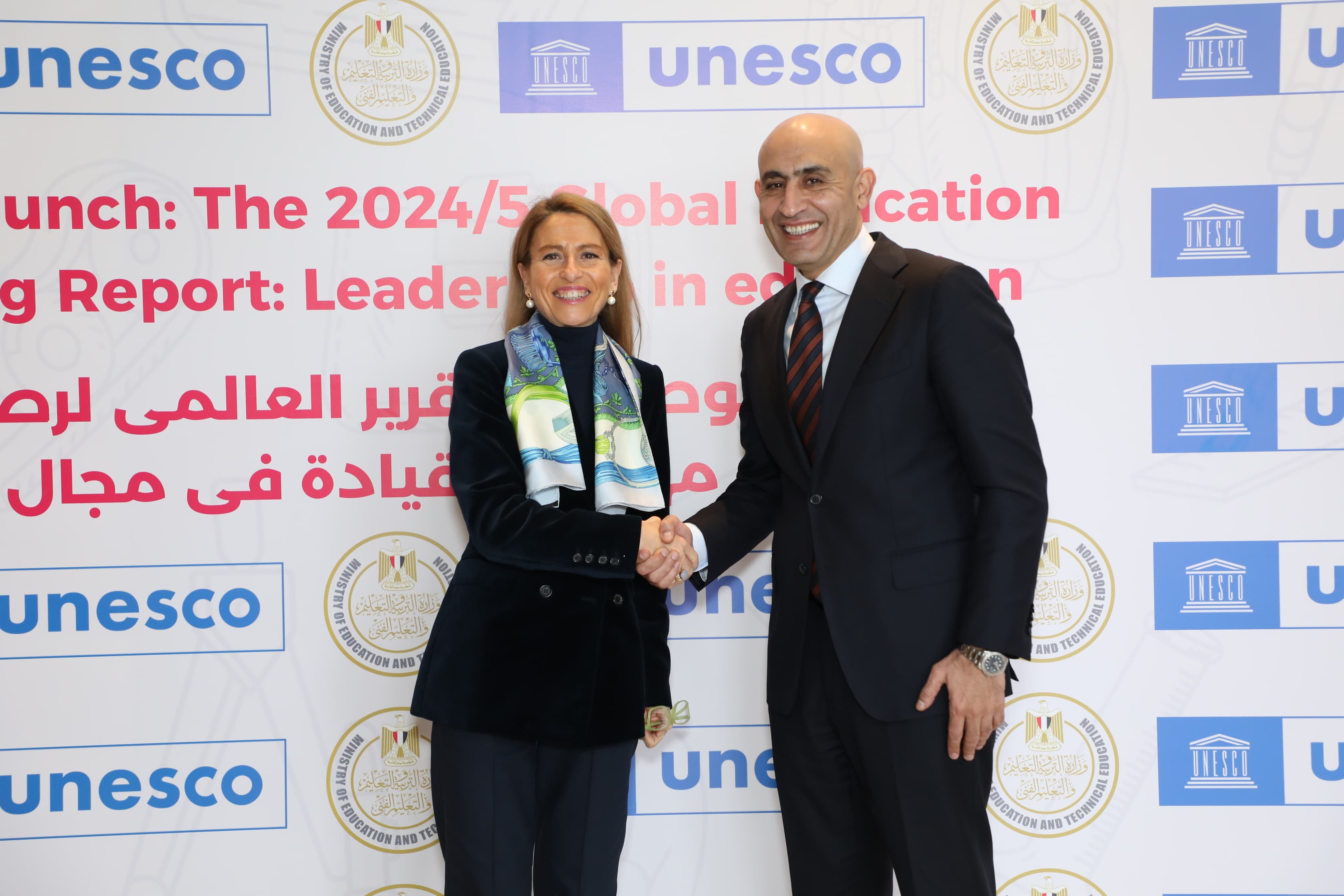 وزير التربية والتعليم يشارك في احتفال منظمة "اليونسكو" باليوم العالمي للتعليم)