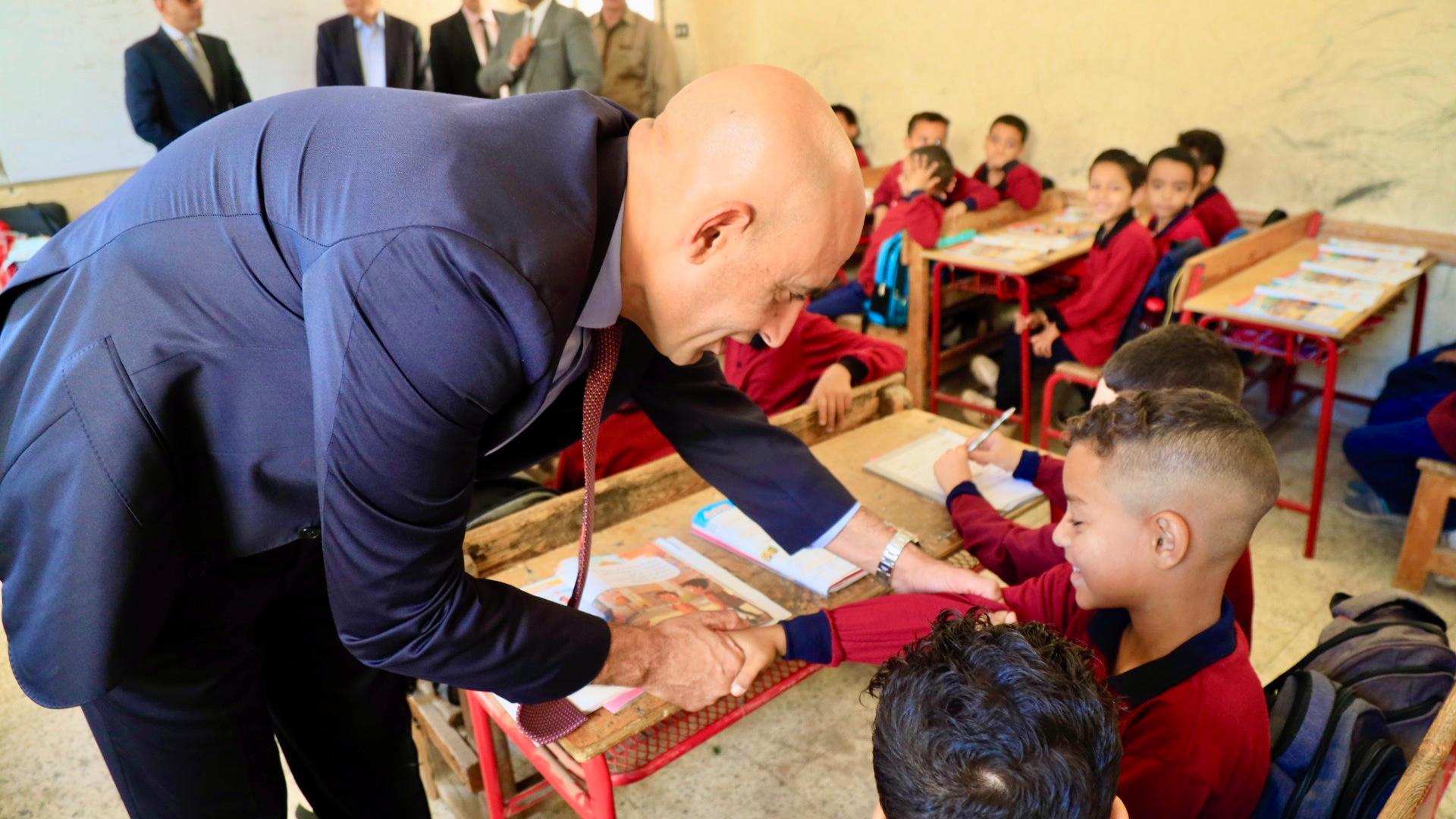 The Minister of Education and the Governor of Minya inspect a number of schools