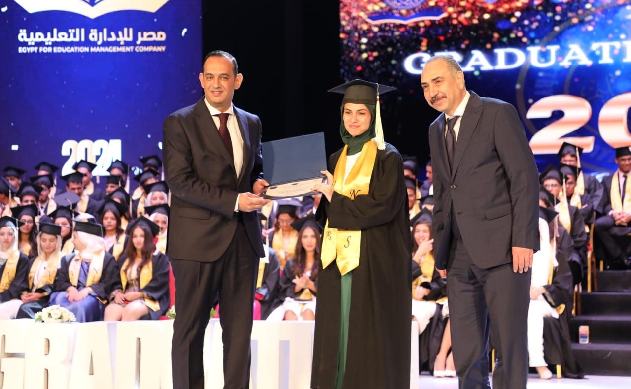 The Ministry of Education celebrates the graduation of the eighth batch of students from the Egyptian Nile International Schools 2024