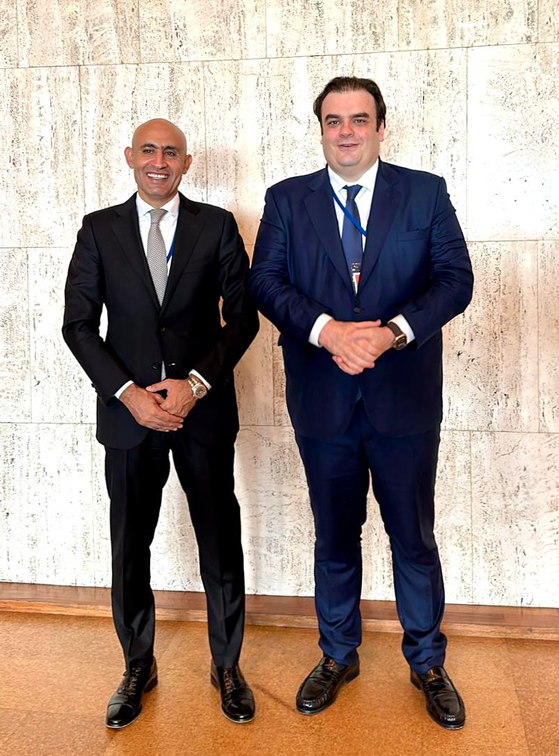 Minister of Education and Technical Education meets his Greek counterpart)