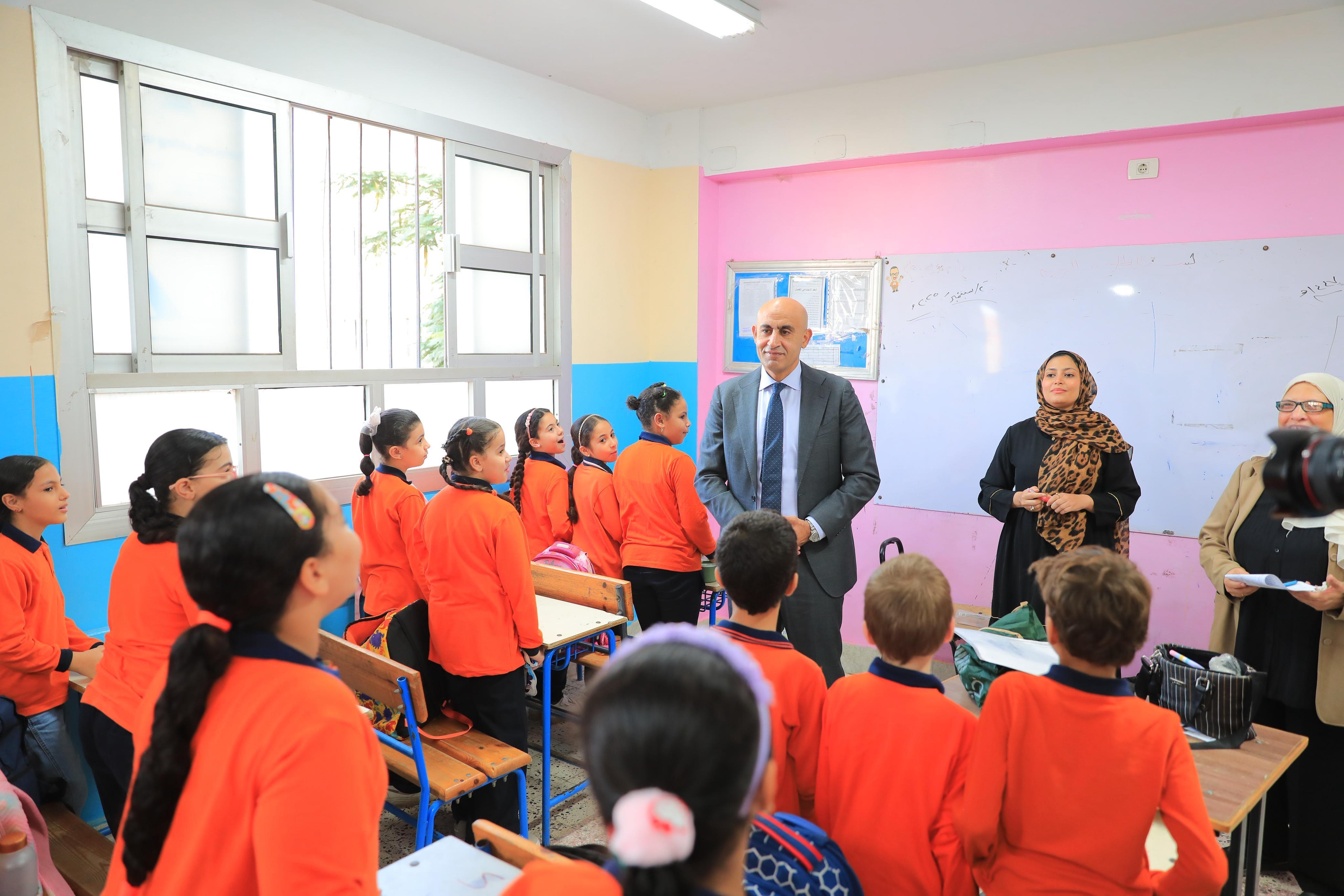 The Minister of Education conducts a surprise inspection tour in Gharbia